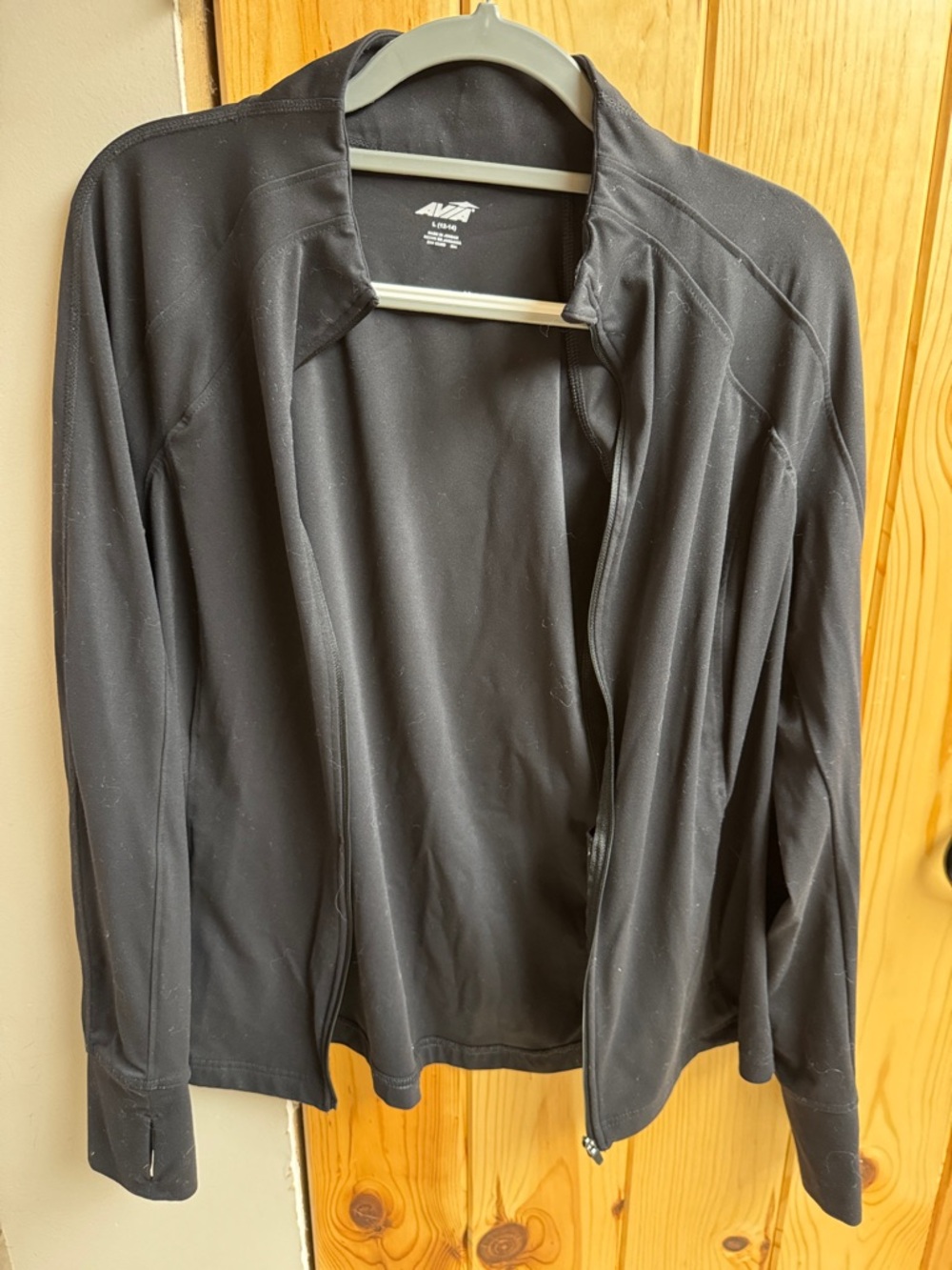 Avia Black Full-Zip Lightweight Women's Utility Jacket